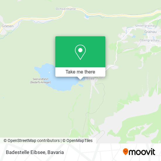 Badestelle Eibsee map