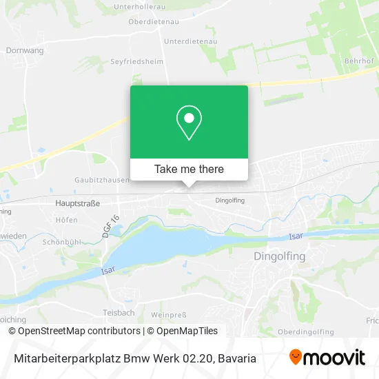 Карта Mitarbeiterparkplatz Bmw Werk 02.20