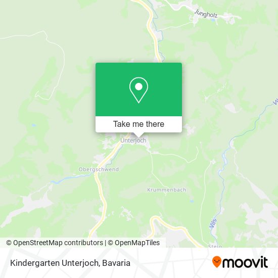 Kindergarten Unterjoch map