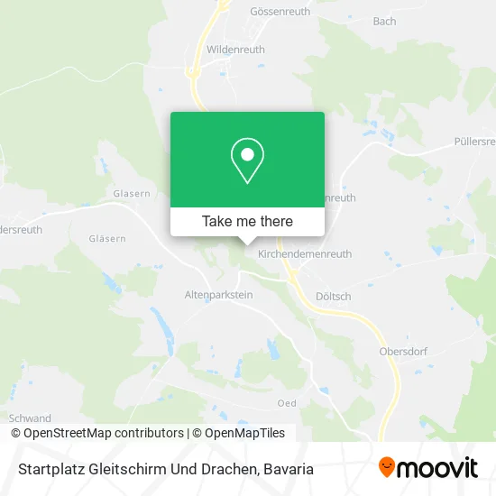 Карта Startplatz Gleitschirm Und Drachen