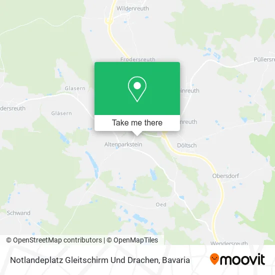 Карта Notlandeplatz Gleitschirm Und Drachen