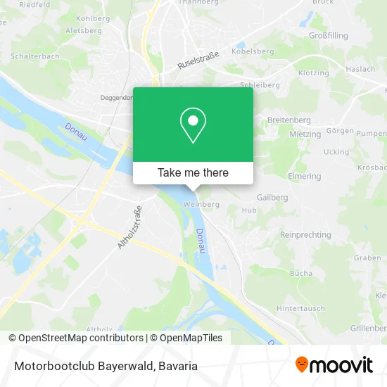 Карта Motorbootclub Bayerwald
