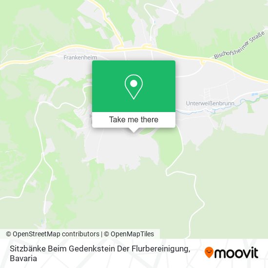 Sitzbänke Beim Gedenkstein Der Flurbereinigung map