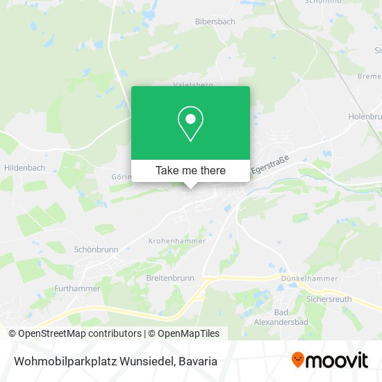 Wohmobilparkplatz Wunsiedel map