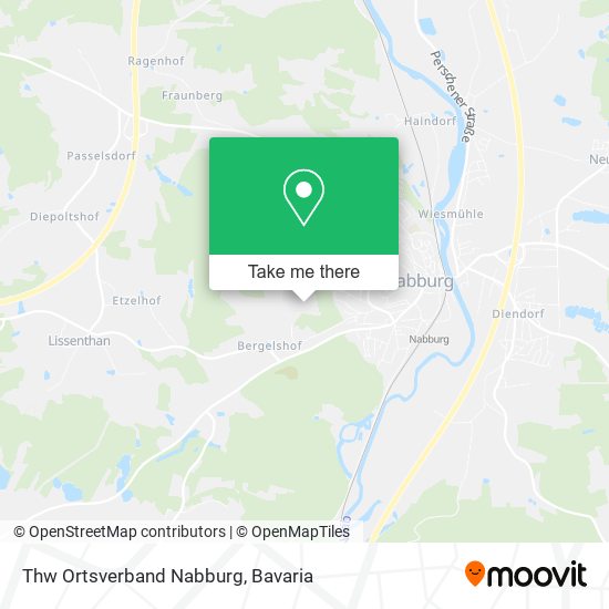 Thw Ortsverband Nabburg map