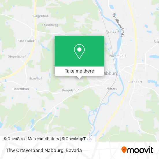 Карта Thw Ortsverband Nabburg