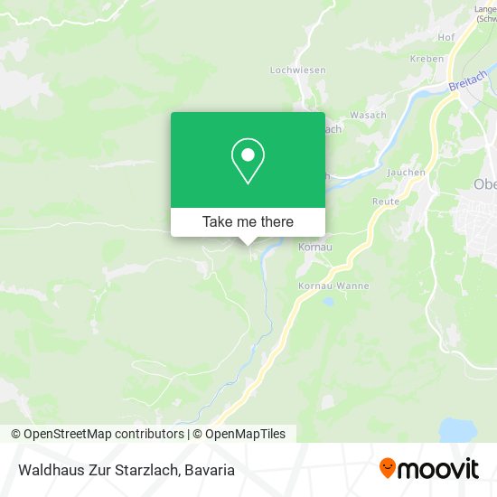 Waldhaus Zur Starzlach map