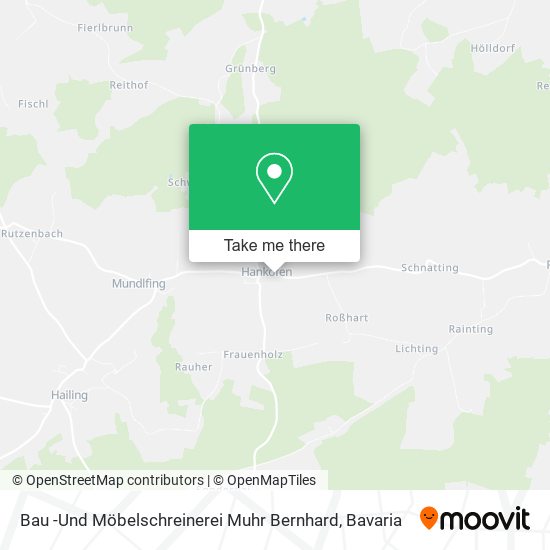 Bau -Und Möbelschreinerei Muhr Bernhard map