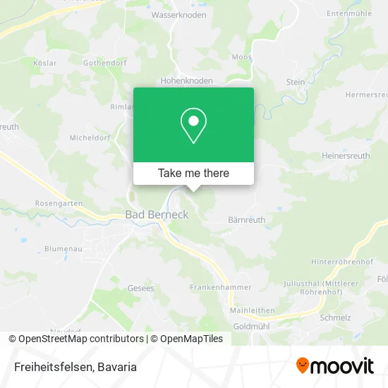 Freiheitsfelsen map