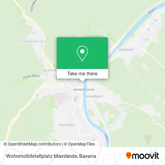 Карта Wohnmobilstellplatz Mainlände