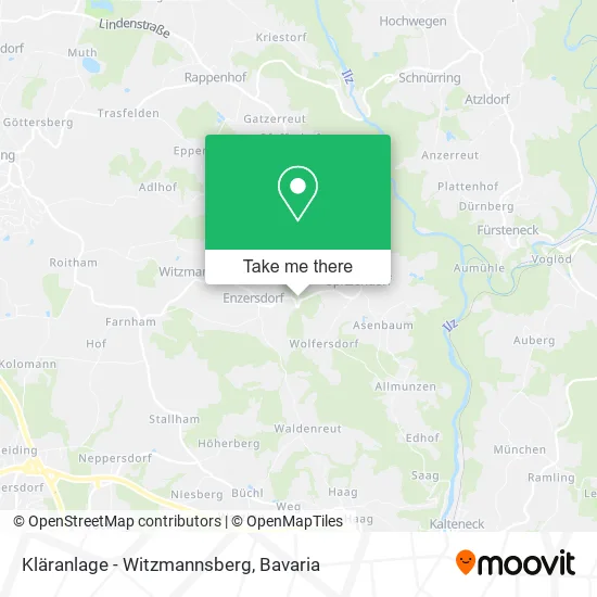 Карта Kläranlage - Witzmannsberg