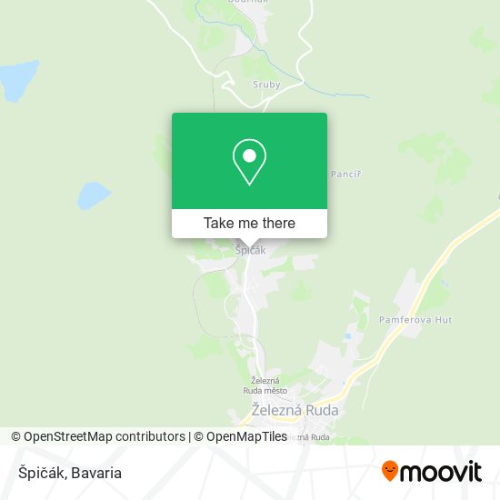 Špičák map