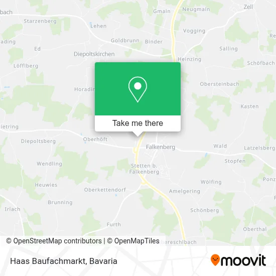 Haas Baufachmarkt map