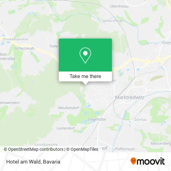 Карта Hotel am Wald