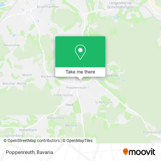 Карта Poppenreuth