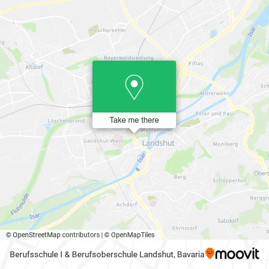 Карта Berufsschule I & Berufsoberschule Landshut