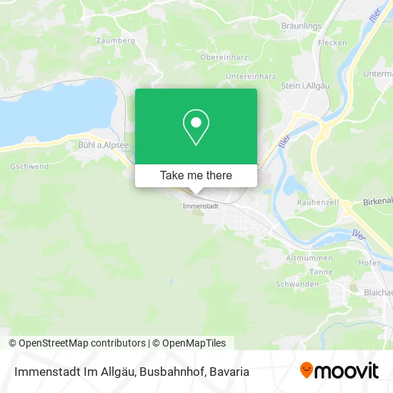 Карта Immenstadt Im Allgäu, Busbahnhof