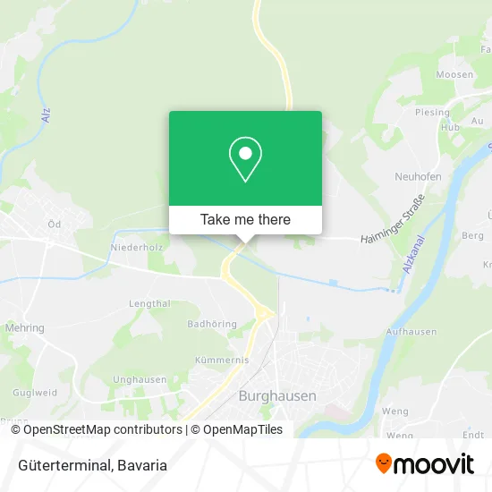 Карта Güterterminal