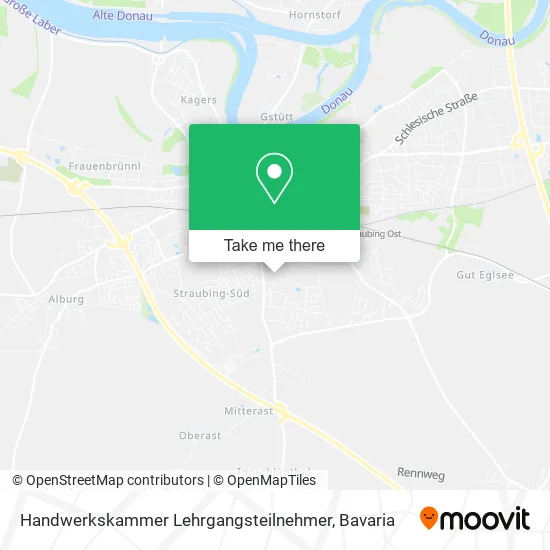 Карта Handwerkskammer Lehrgangsteilnehmer