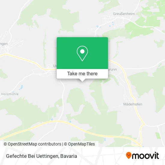 Карта Gefechte Bei Uettingen