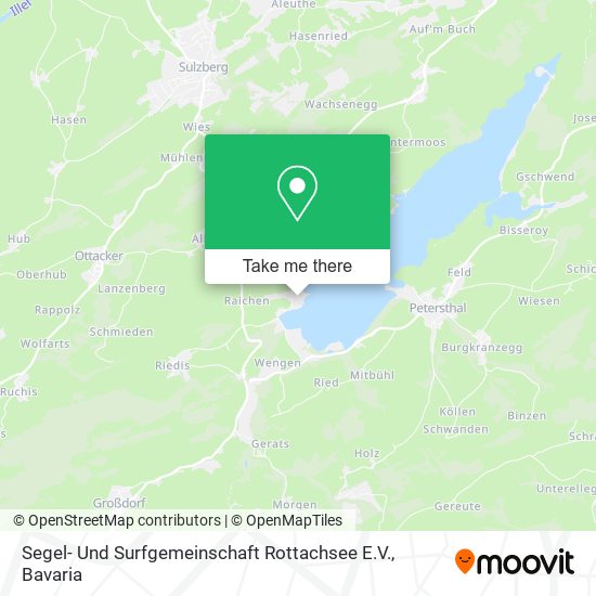 Карта Segel- Und Surfgemeinschaft Rottachsee E.V.