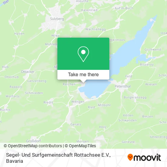 Карта Segel- Und Surfgemeinschaft Rottachsee E.V.