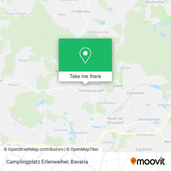 Карта Camplingplatz Erlenweiher