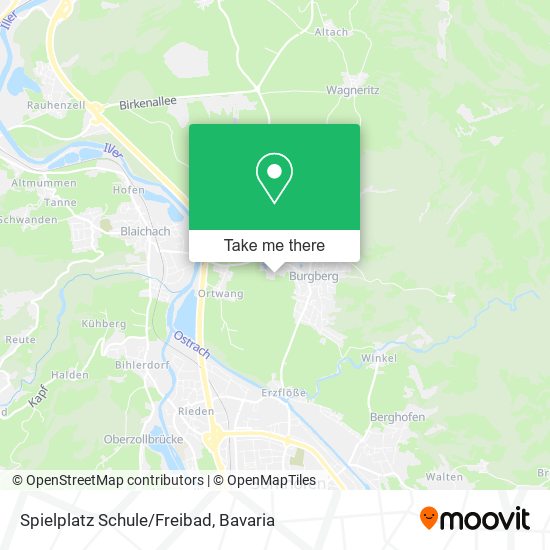Карта Spielplatz Schule/Freibad