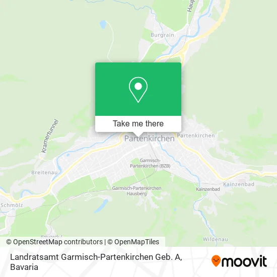 Карта Landratsamt Garmisch-Partenkirchen Geb. A
