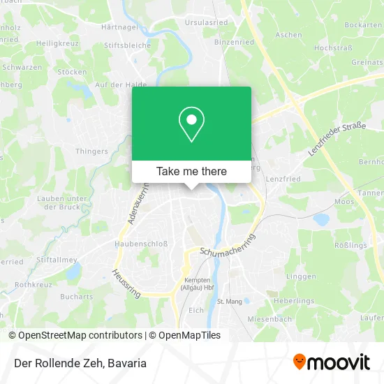 Карта Der Rollende Zeh