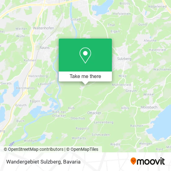 Карта Wandergebiet Sulzberg