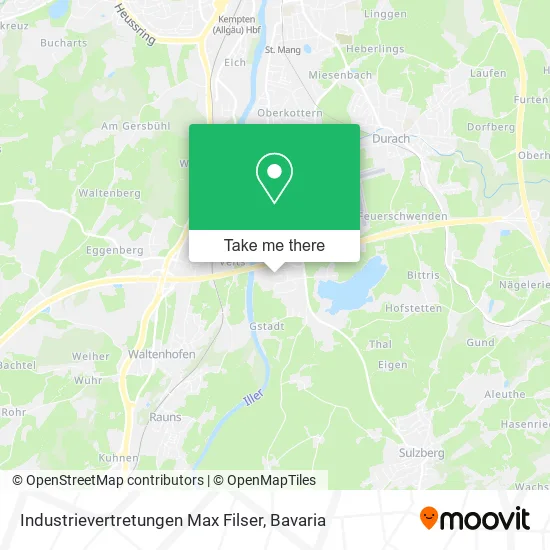 Карта Industrievertretungen Max Filser