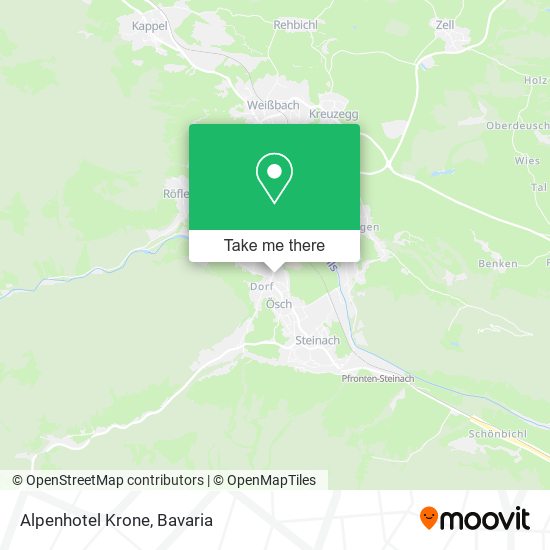 Alpenhotel Krone map