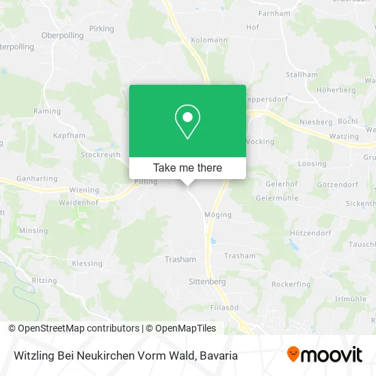 Карта Witzling Bei Neukirchen Vorm Wald