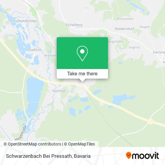 Schwarzenbach Bei Pressath map