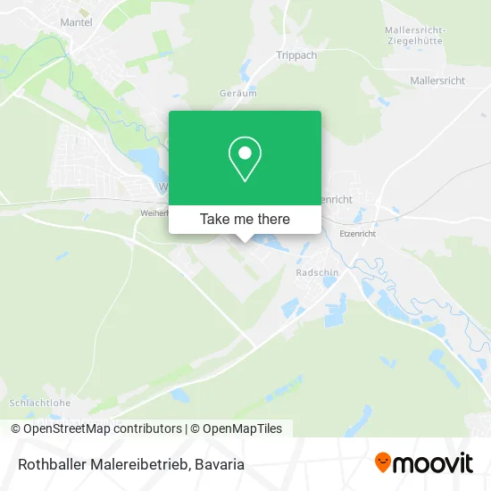 Карта Rothballer Malereibetrieb