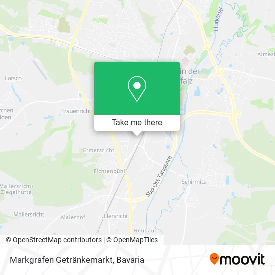 Карта Markgrafen Getränkemarkt