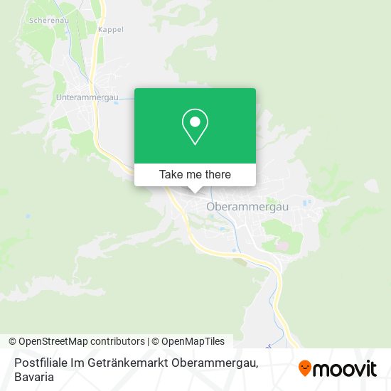 Postfiliale Im Getränkemarkt Oberammergau map
