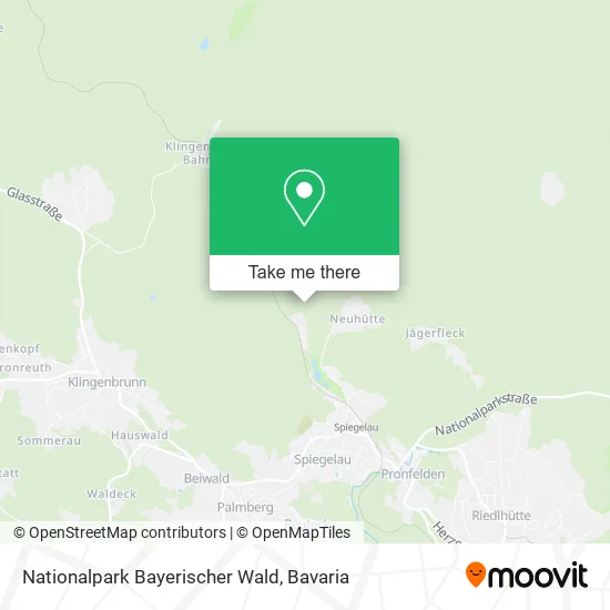 Карта Nationalpark Bayerischer Wald