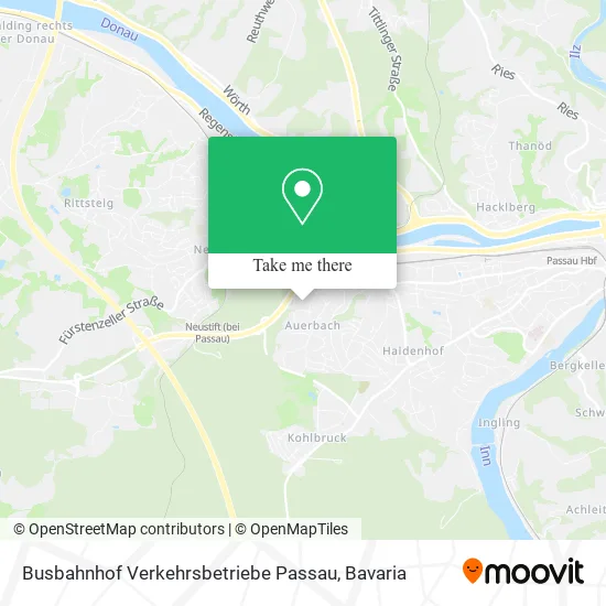 Карта Busbahnhof Verkehrsbetriebe Passau
