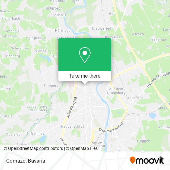 Карта Comazo