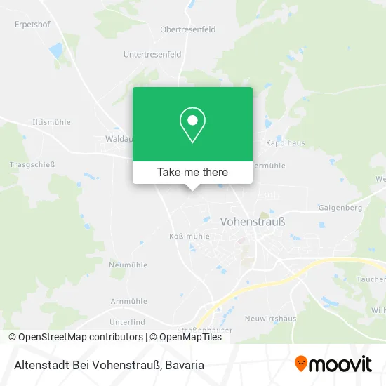 Карта Altenstadt Bei Vohenstrauß