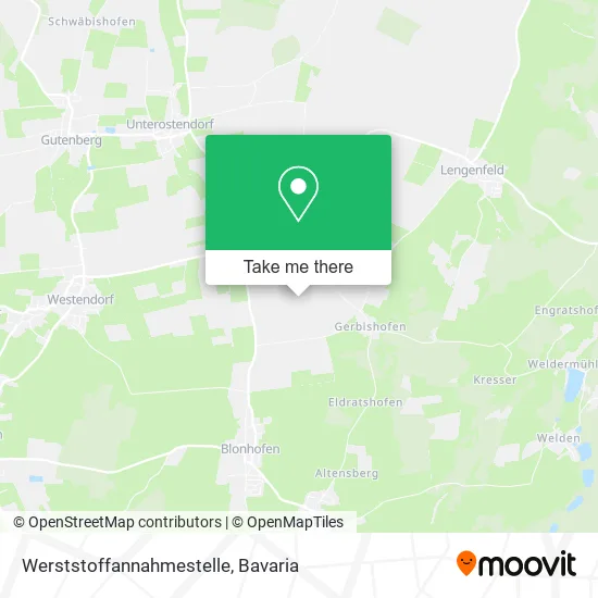 Карта Werststoffannahmestelle