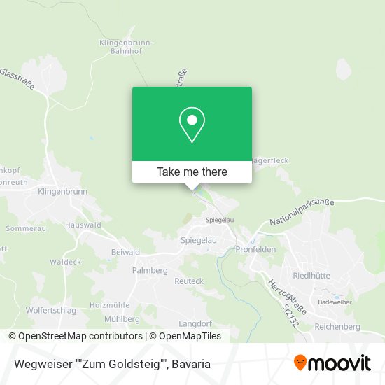 Карта Wegweiser ""Zum Goldsteig""