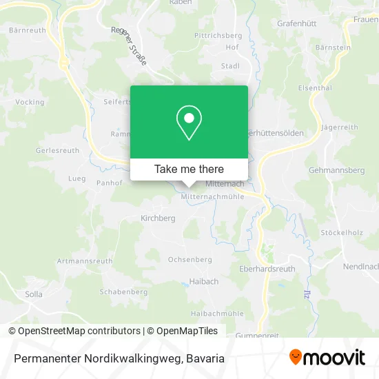 Карта Permanenter Nordikwalkingweg