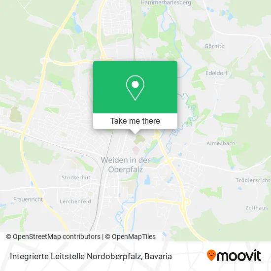 Карта Integrierte Leitstelle Nordoberpfalz