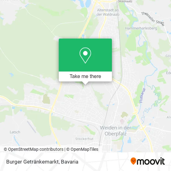 Карта Burger Getränkemarkt