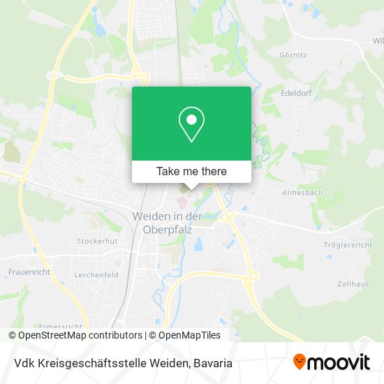 Vdk Kreisgeschäftsstelle Weiden map