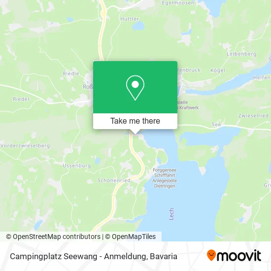 Карта Campingplatz Seewang - Anmeldung