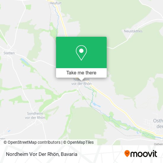 Nordheim Vor Der Rhön map